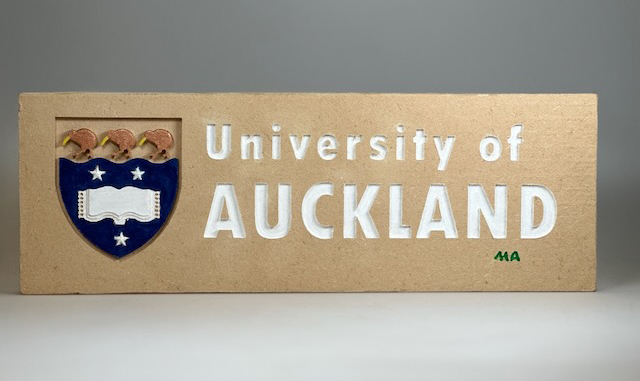 Final painted UOA logo