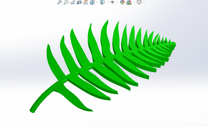 Silver Fern designed in SolidWorks