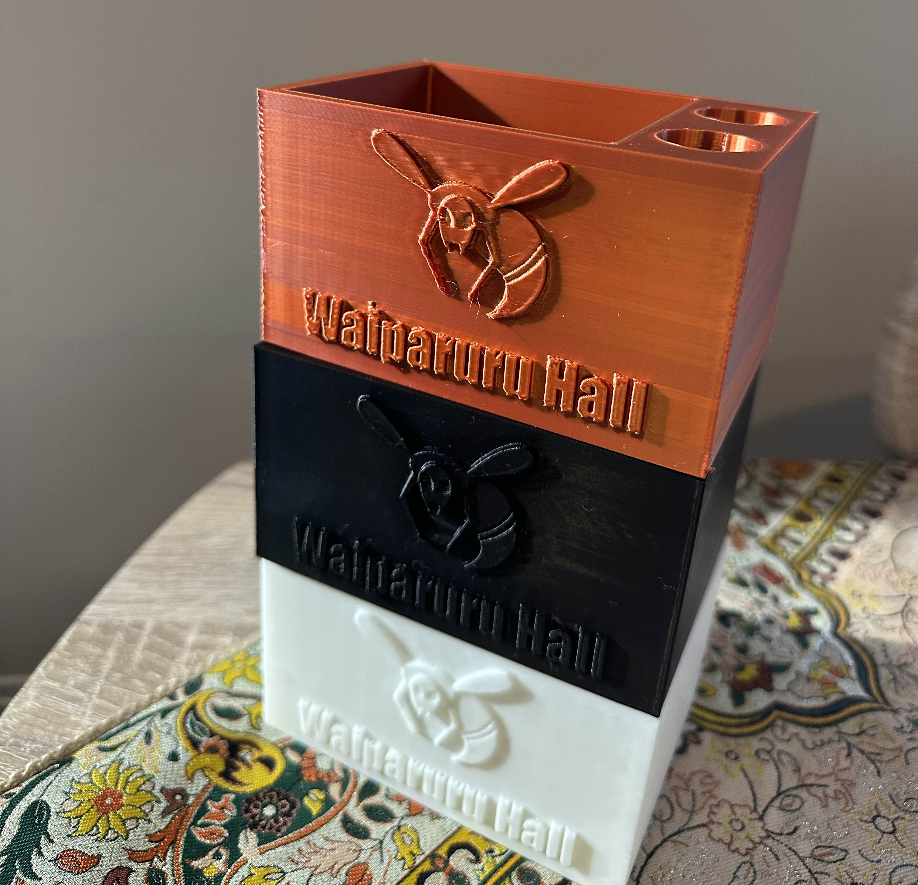 3D printed small size stationary box of Waiparuru Hall